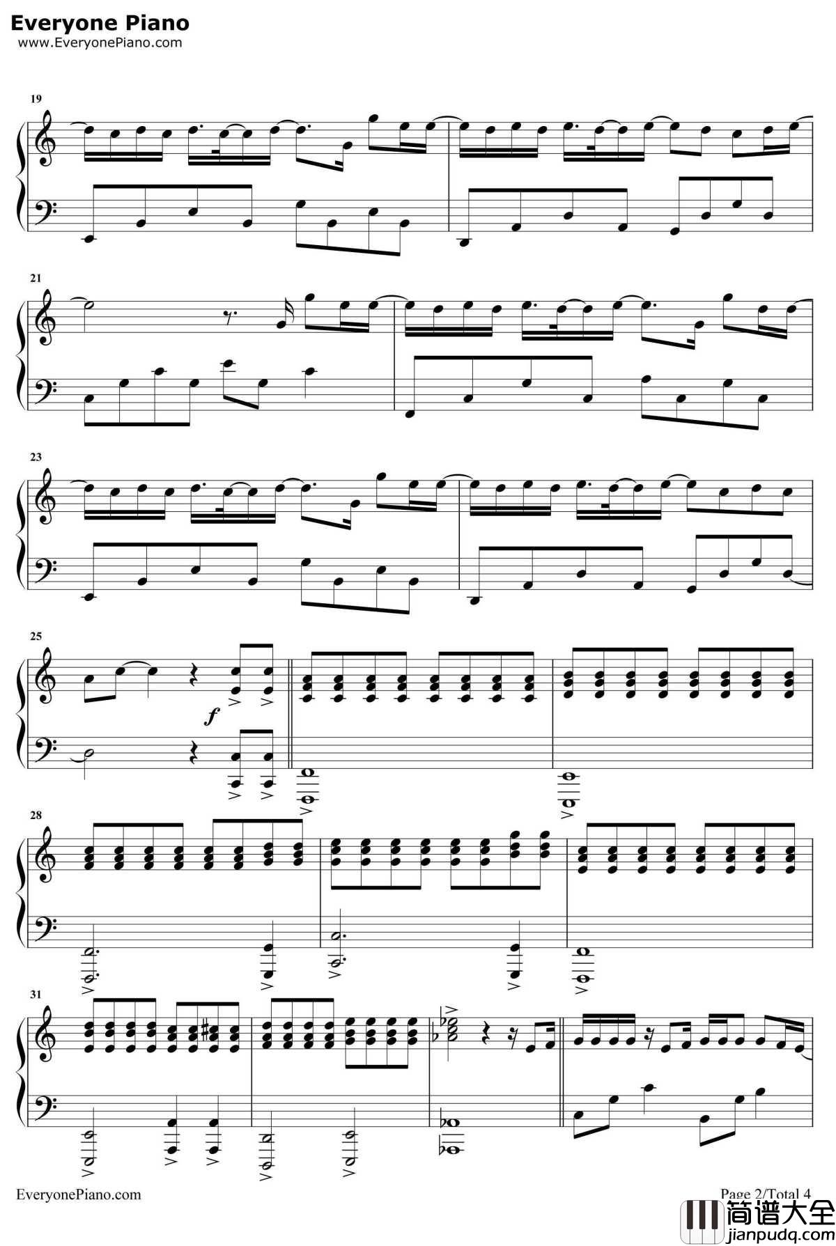 那个男孩钢琴谱_汪苏泷_夏至未至插曲