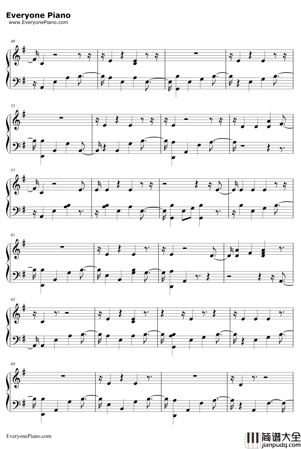 13_Beaches钢琴谱_LanaDelRey