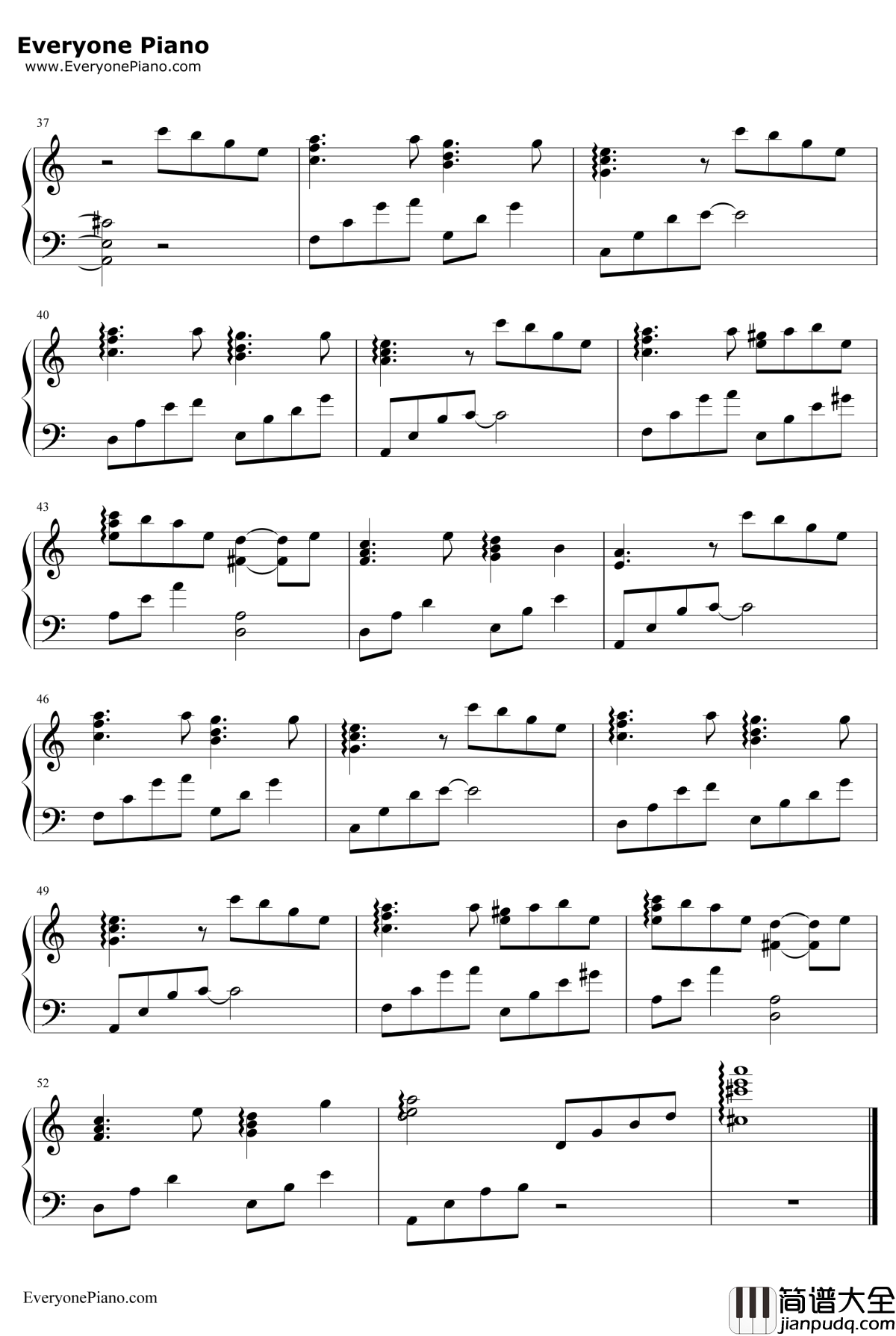 有哉と美月钢琴谱_中西亮辅_最近妹妹的样子有点怪OST