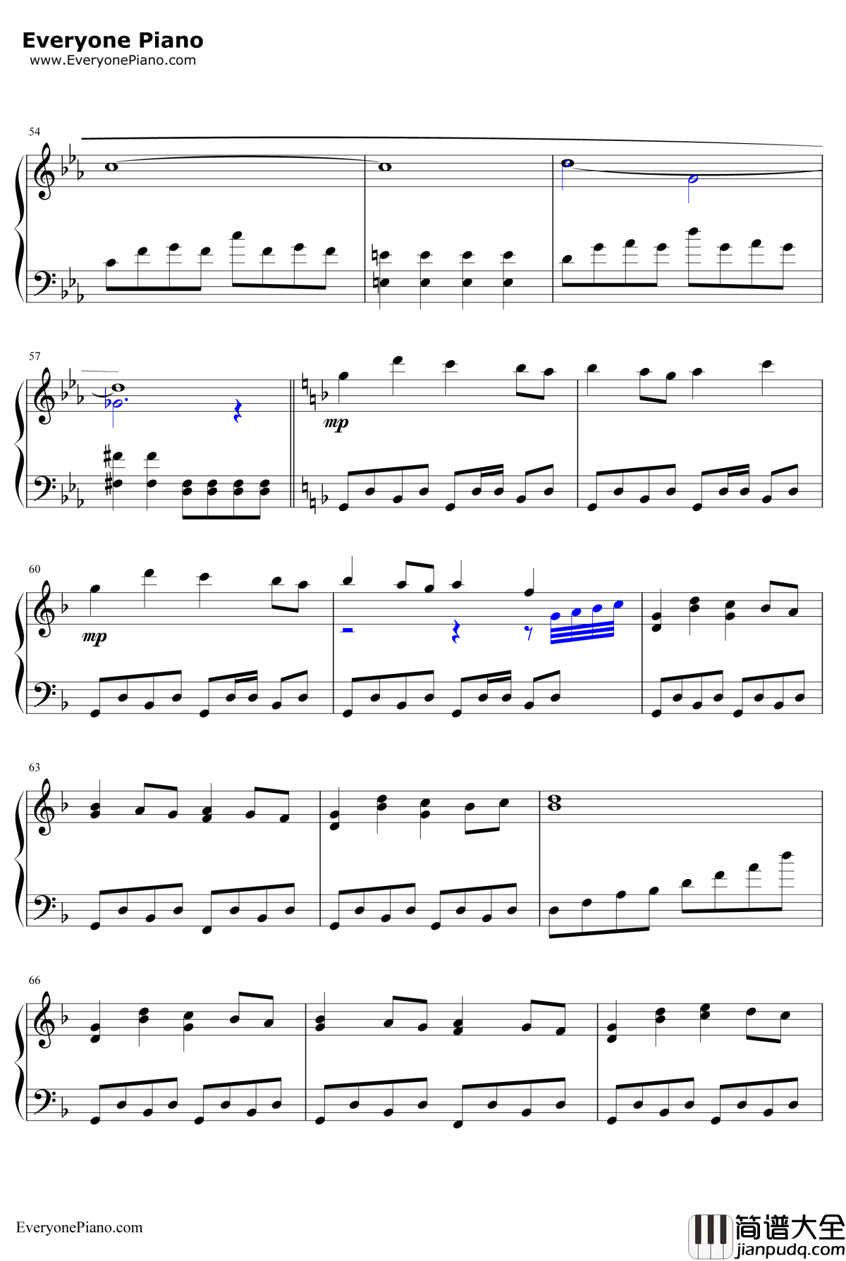 命运之夜钢琴谱_川井宪次_FateStayNightOST