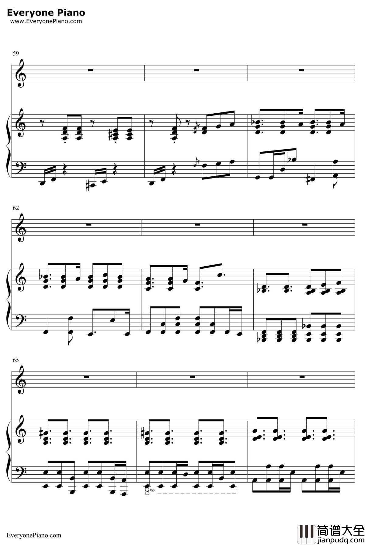 我要我们在一起钢琴谱__邓紫棋