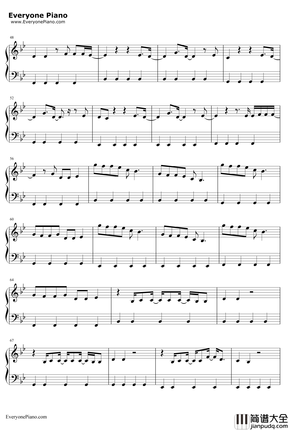 Friends钢琴谱_JustinBieberBloodPop