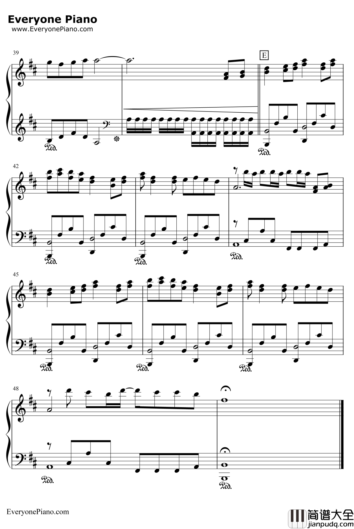 Super_Star钢琴谱_S.H.E