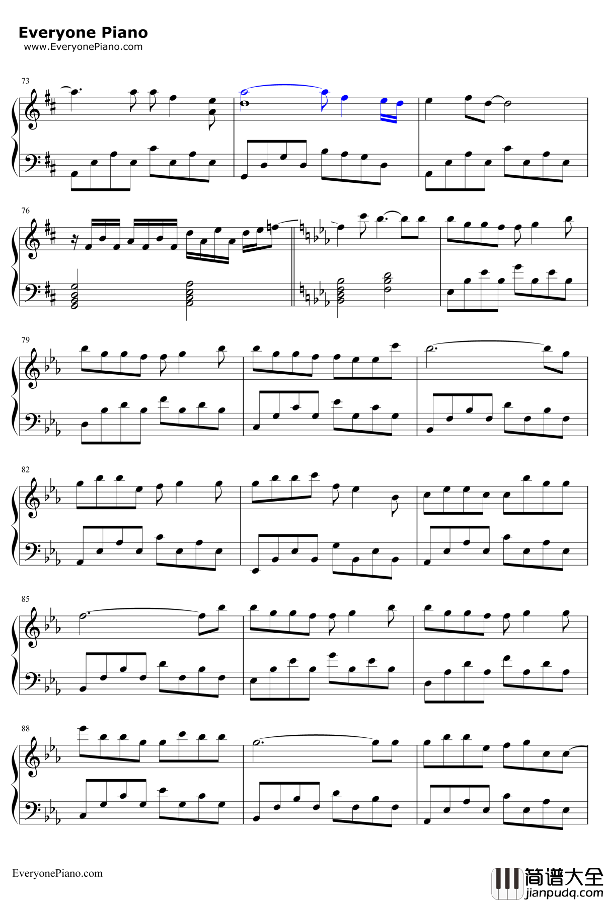 画中仙钢琴谱_金莎