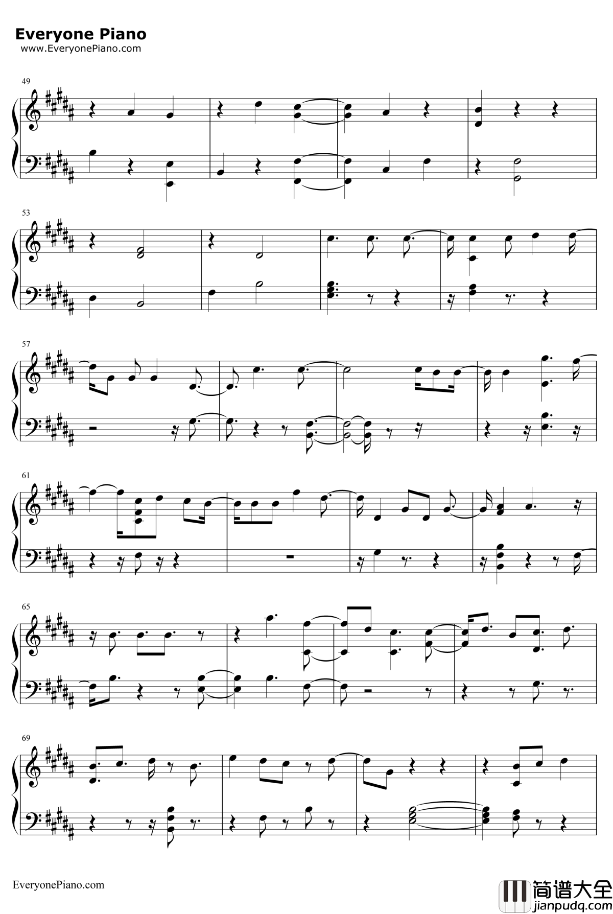 Hola_Hola钢琴谱_KARD