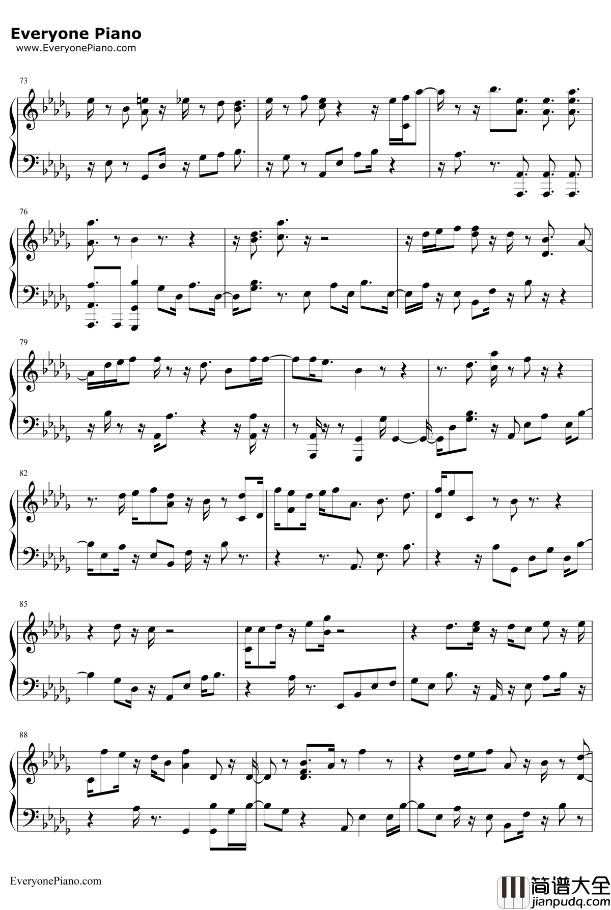 What_U_Do钢琴谱_EXO