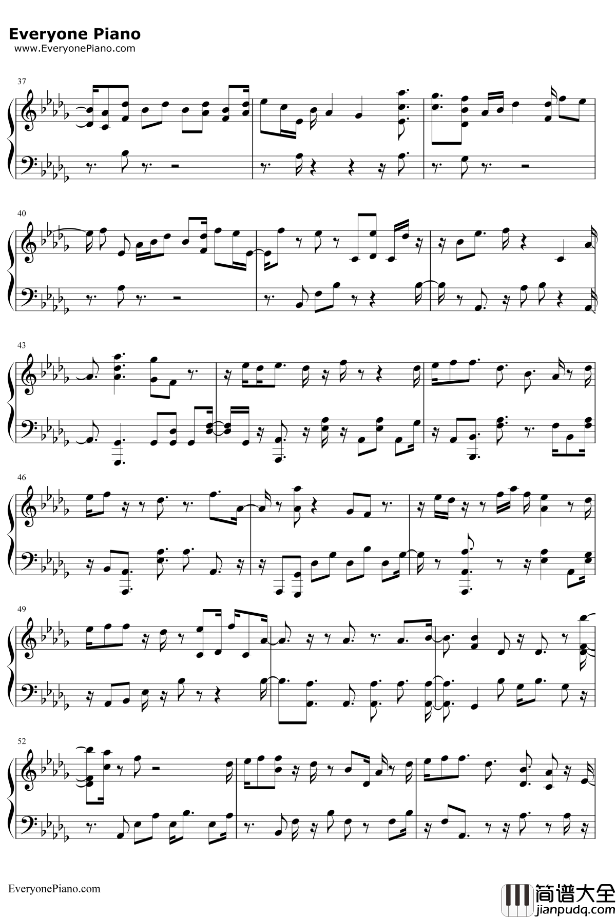 What_U_Do钢琴谱_EXO