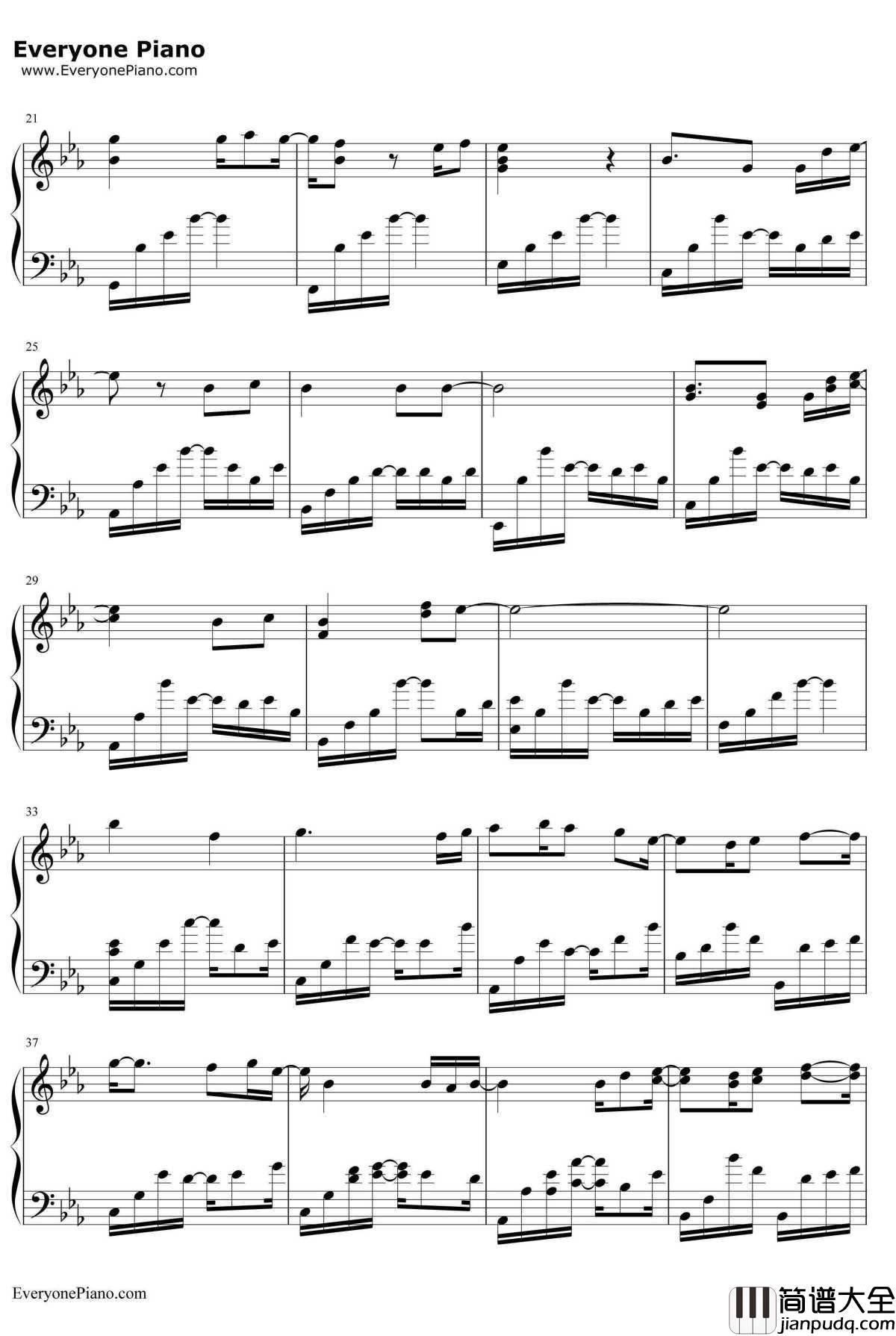 Brave_Song钢琴谱_多田葵_AngelBeats!片尾曲