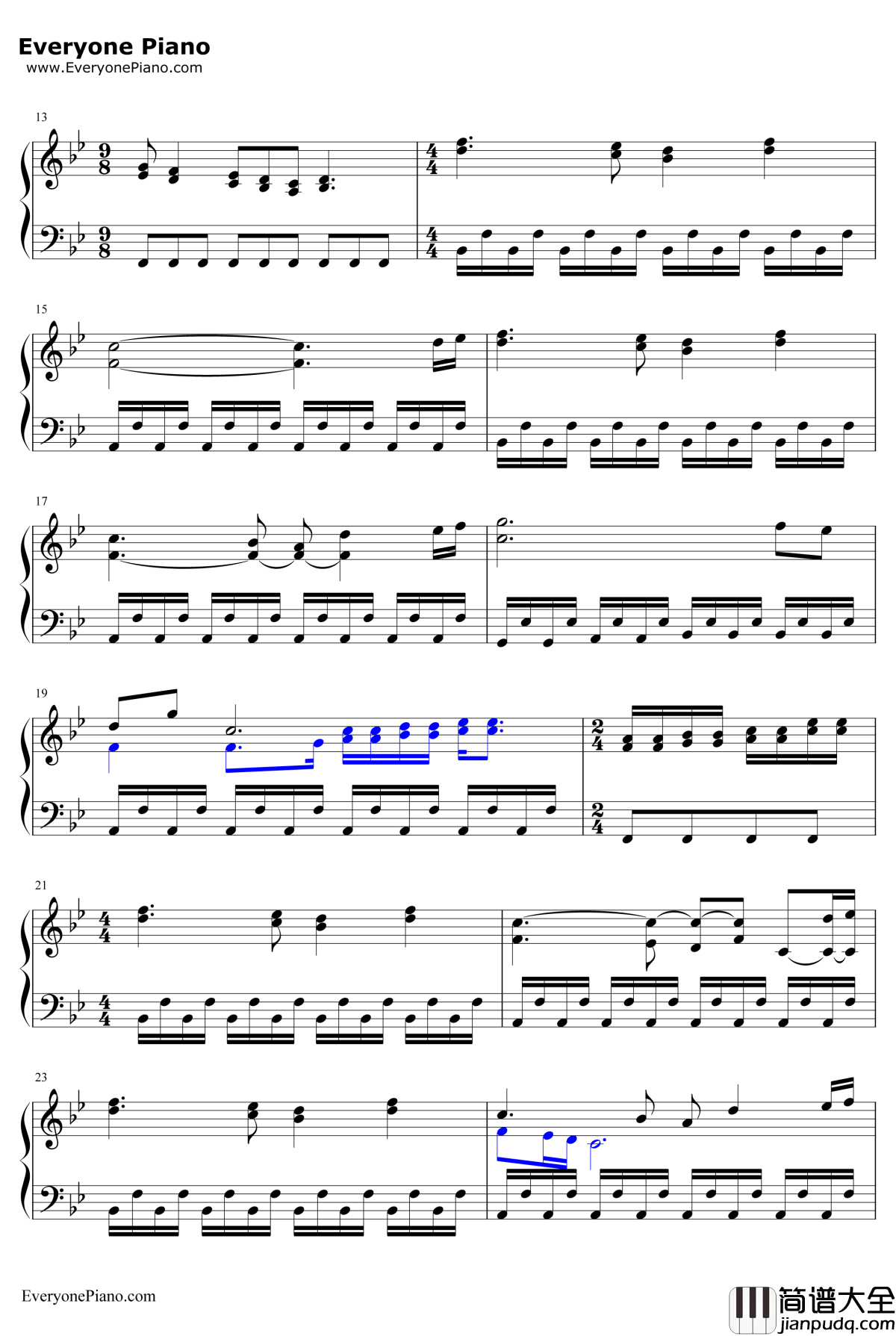 The_Beginning_of_the_Partnership钢琴谱_StephenWarbeck_莎翁情史OST