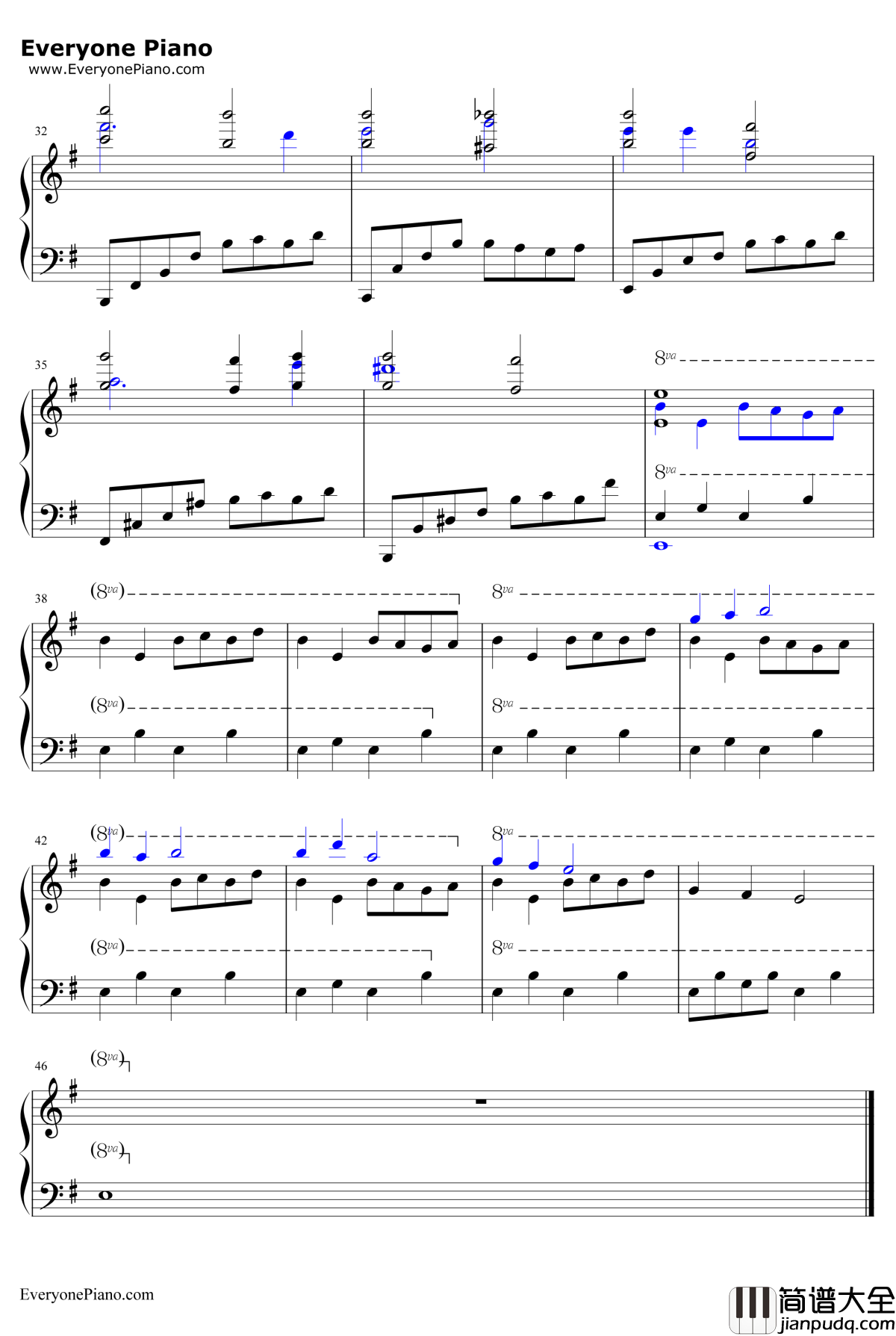 Twilight钢琴谱_高梨康治_尸鬼插曲