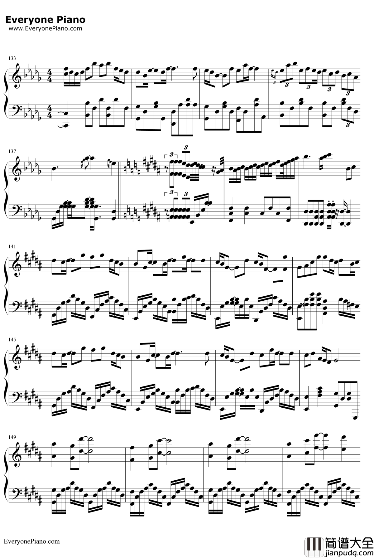 灵契钢琴谱_Assen捷五音Jw_盗墓笔记