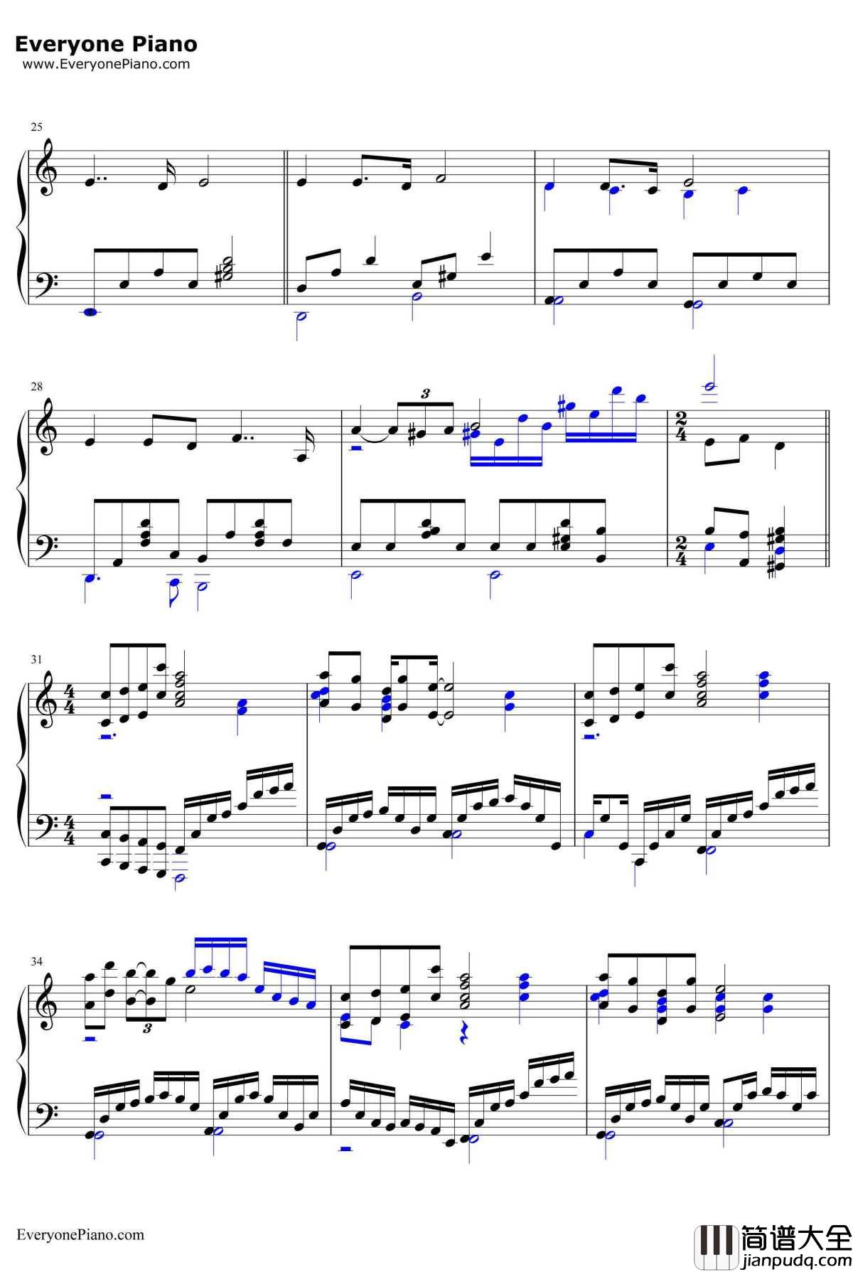 画情钢琴谱_姚贝娜_画皮Ⅱ宣传主题曲