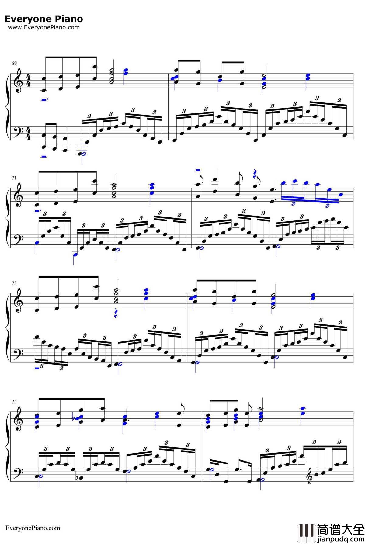 画情钢琴谱_姚贝娜_画皮Ⅱ宣传主题曲