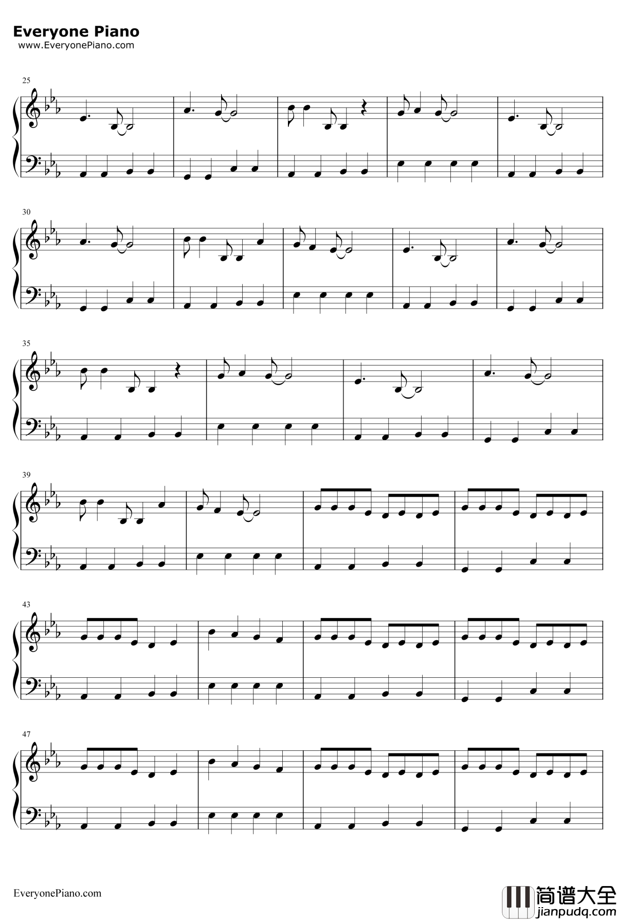 你好钢琴谱_初音未来