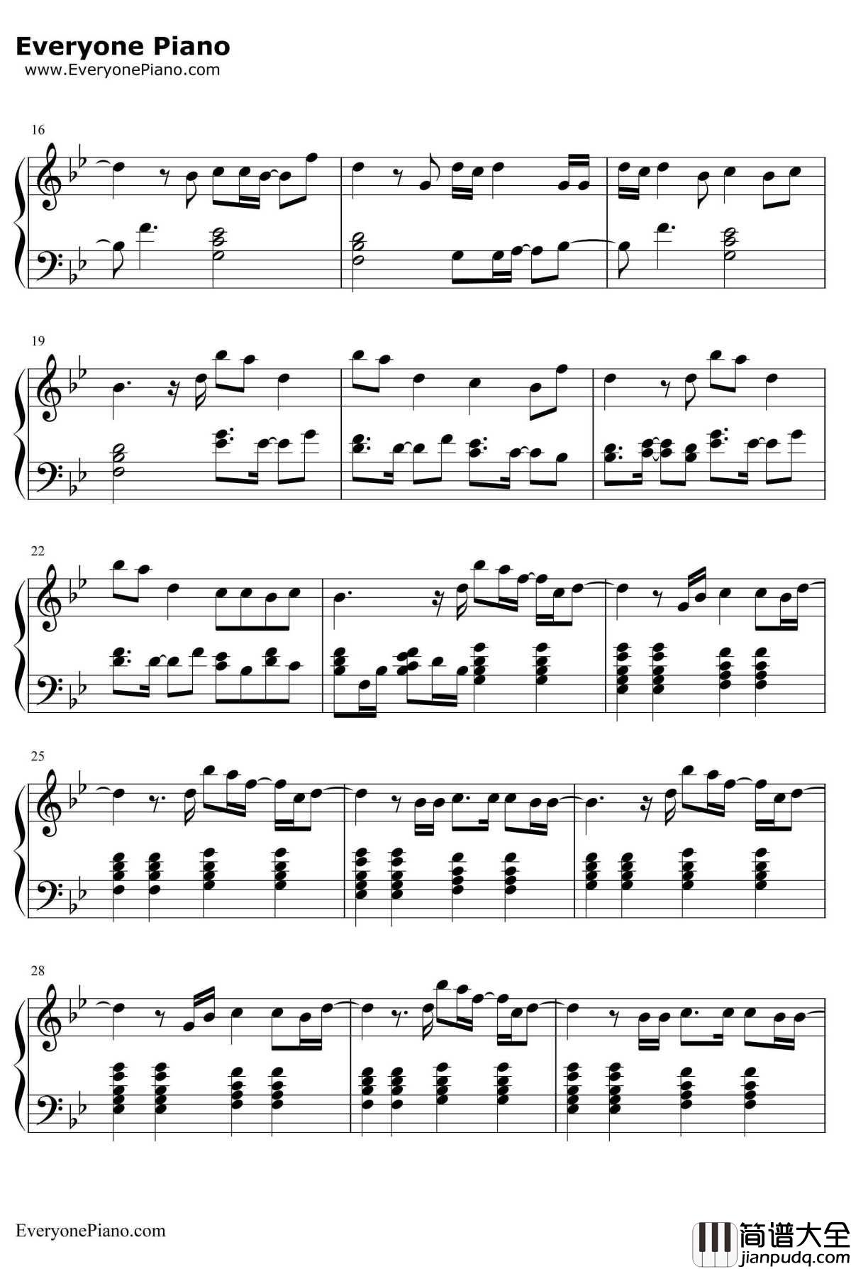 地球仪钢琴谱_松泽由美_圣斗士星矢冥王篇主题曲