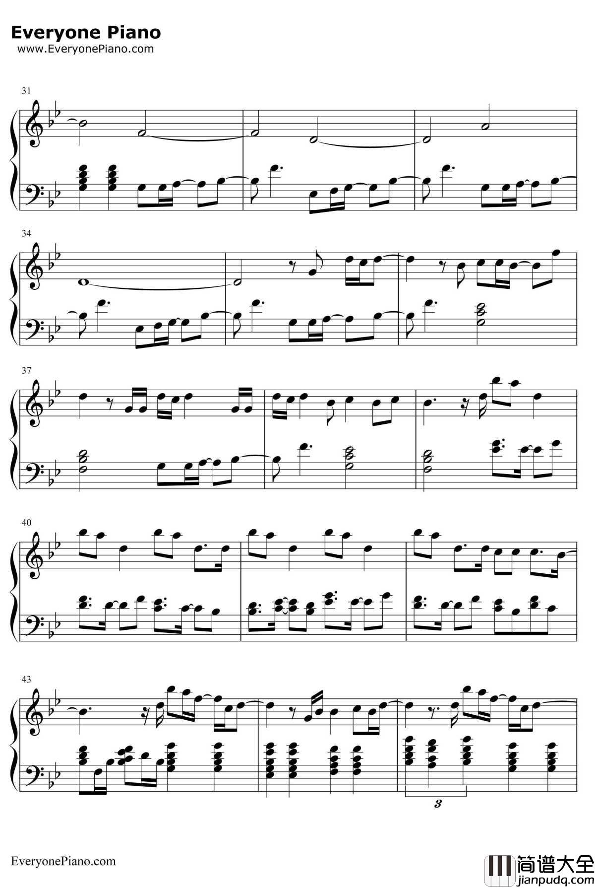 地球仪钢琴谱_松泽由美_圣斗士星矢冥王篇主题曲