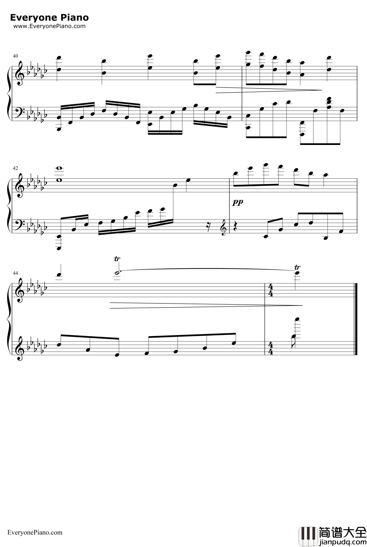 爱如樱钢琴谱_黄雨勋马天宇_幻城插曲