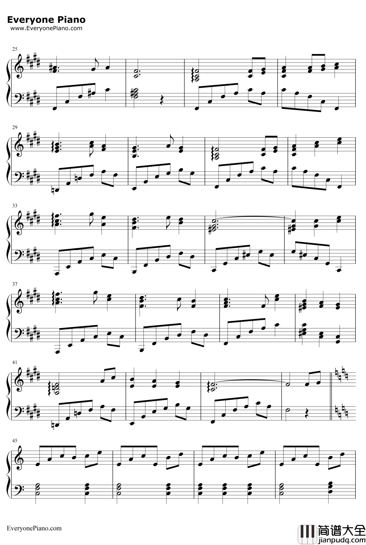 廃狱ララバイ钢琴谱_东方Project_东方地灵殿BGM