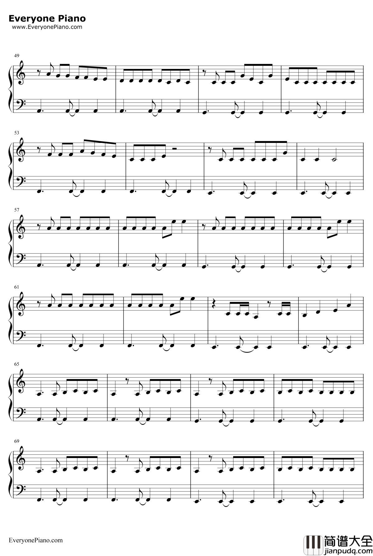 Look_What_You_Made_Me_Do钢琴谱_TaylorSwift