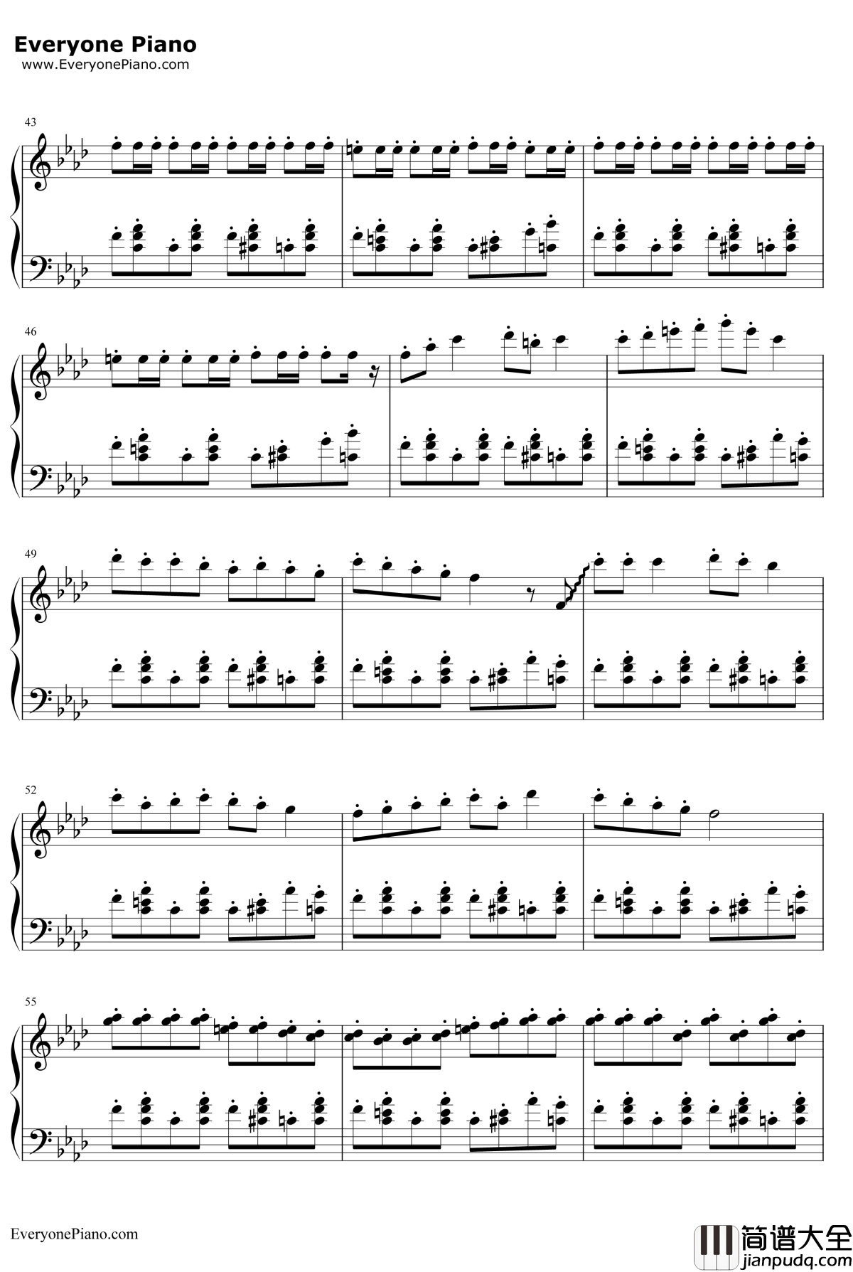 神经病之歌钢琴谱_洛天依