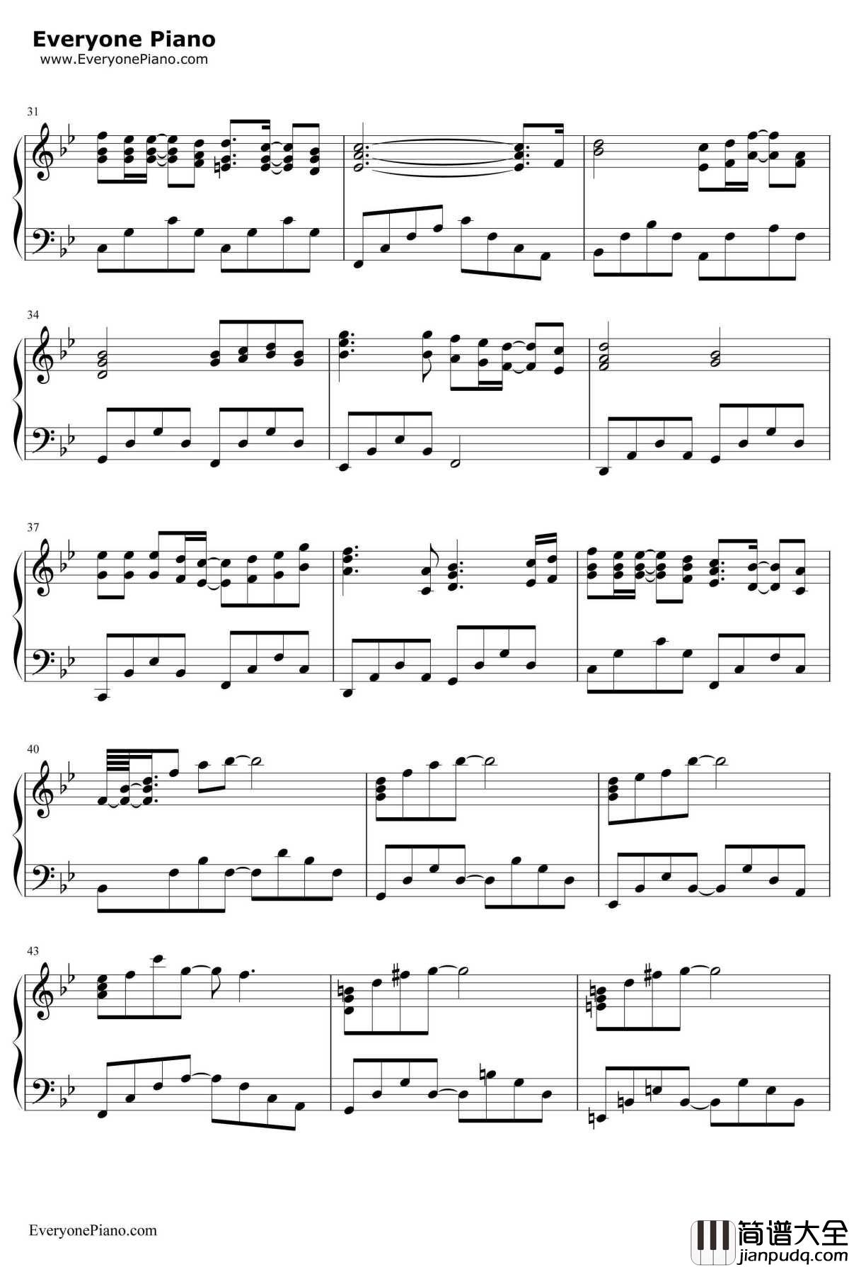 许愿钢琴谱_梁咏琪古巨基_梁咏琪古巨基