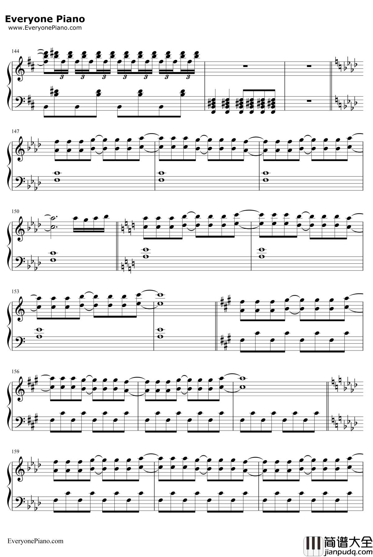 少女幻葬～Necro钢琴谱_东方Project_Fantasy_东方妖妖梦八云蓝主题曲