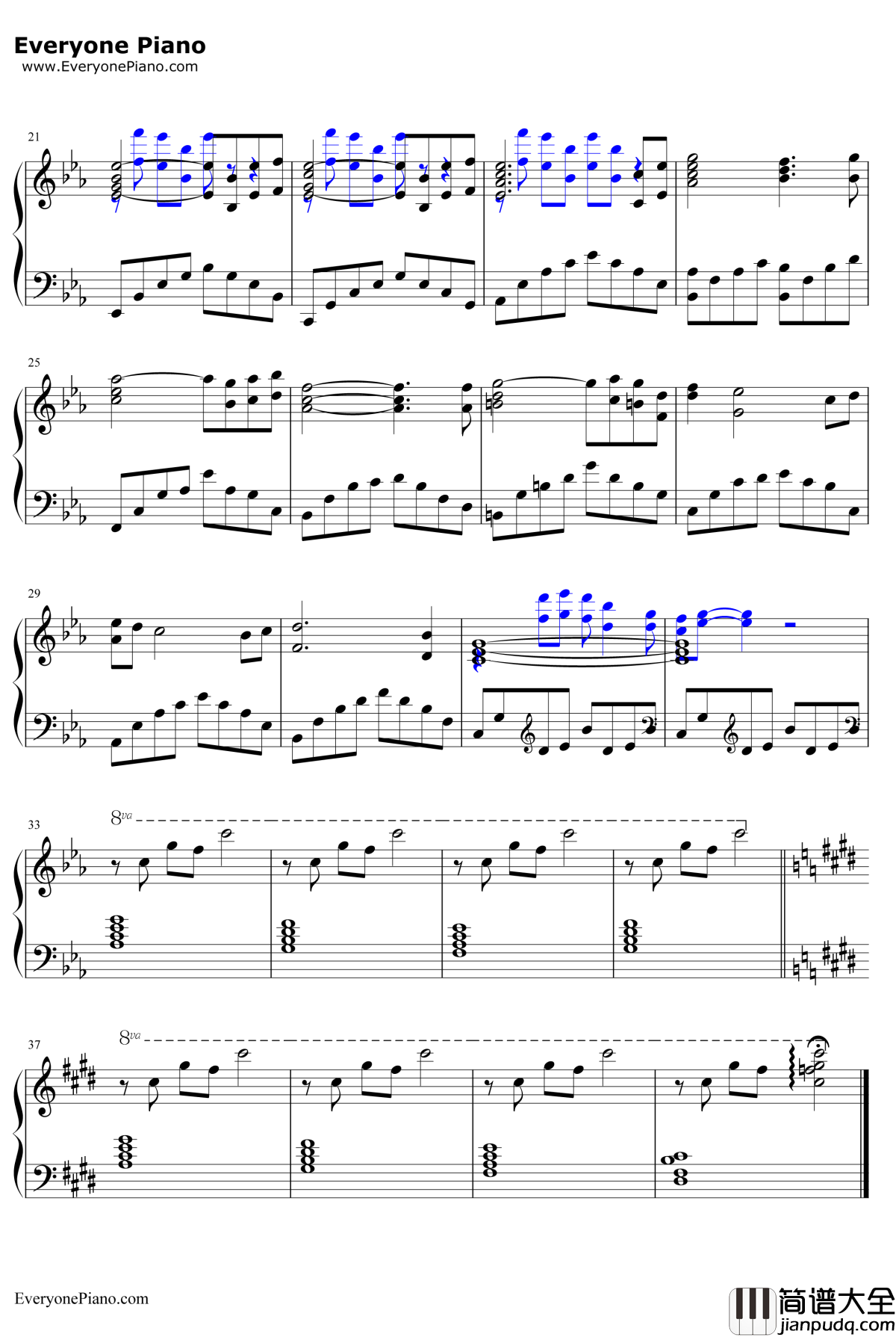 Mother钢琴谱_久石让宫崎骏_菊次郎的夏天OST