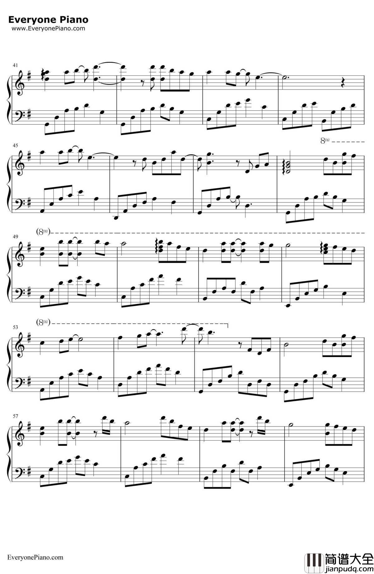 陪伴的幸福钢琴谱_石进_夜的钢琴曲Ⅲ