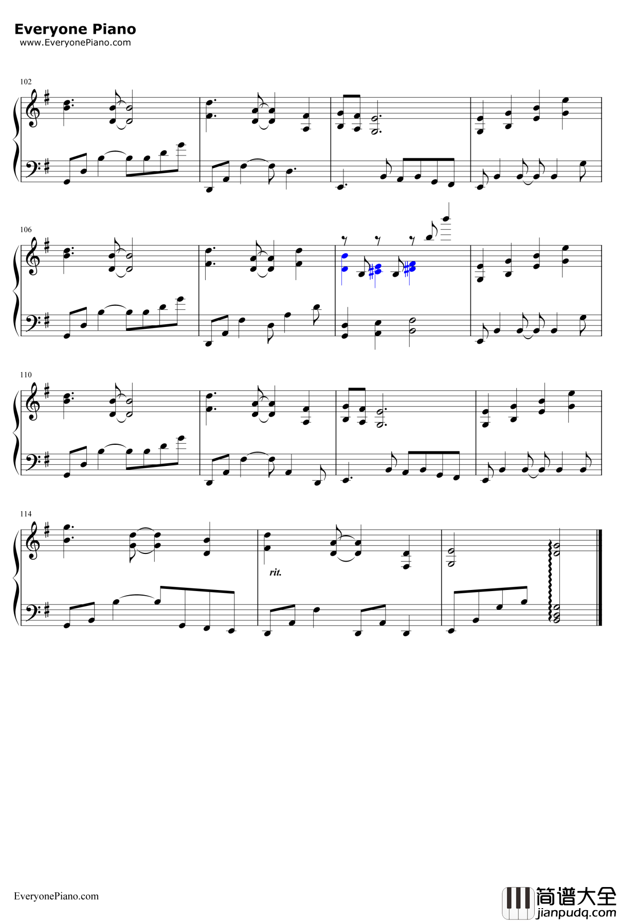 晨星钢琴谱__林海