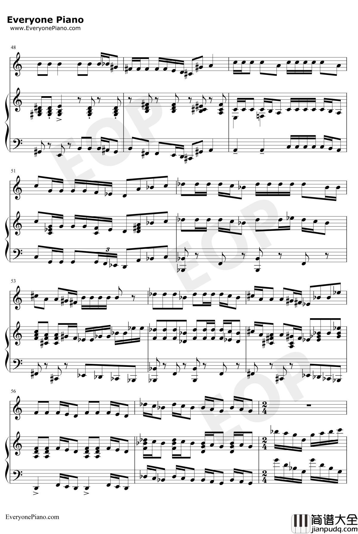 This_Is_Halloween钢琴谱_DannyElfman_圣诞夜惊魂OST