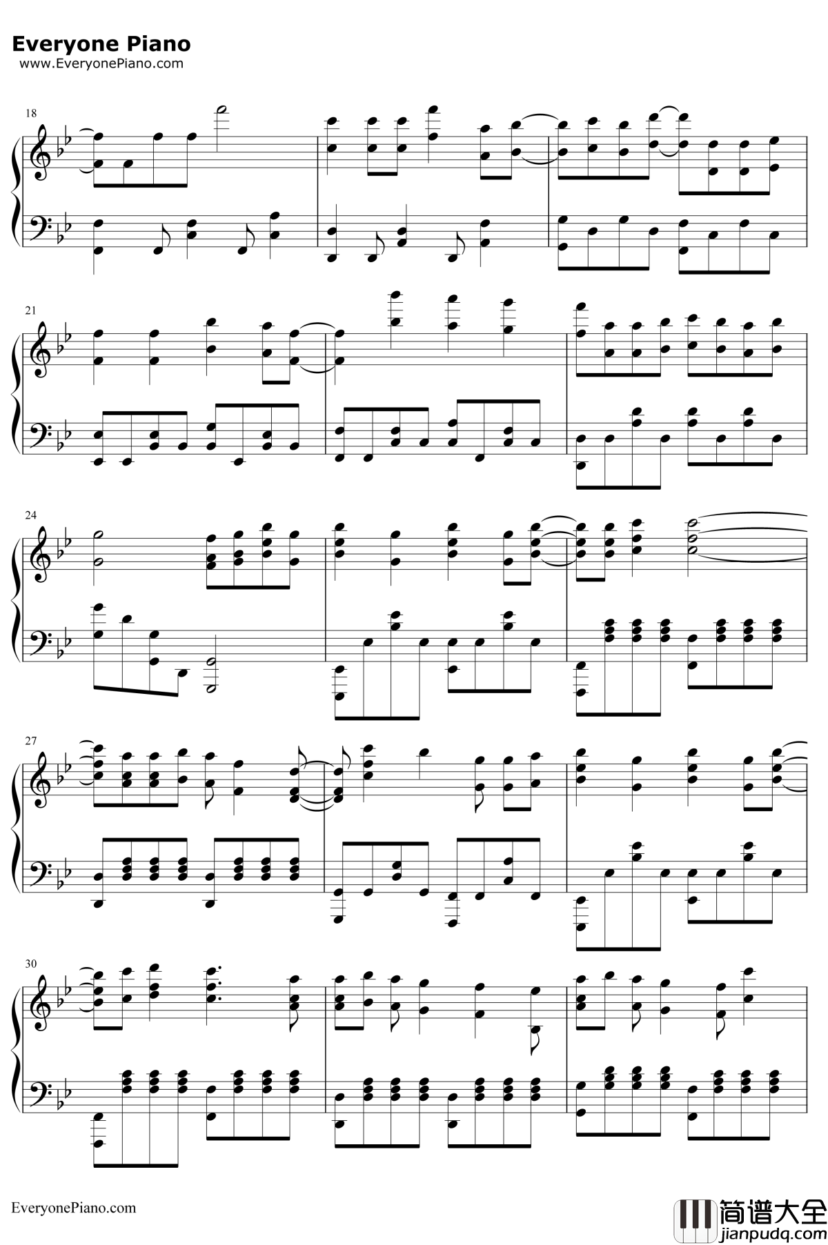 MasayumeChasing钢琴谱_BoA宝儿_妖精的尾巴OP15