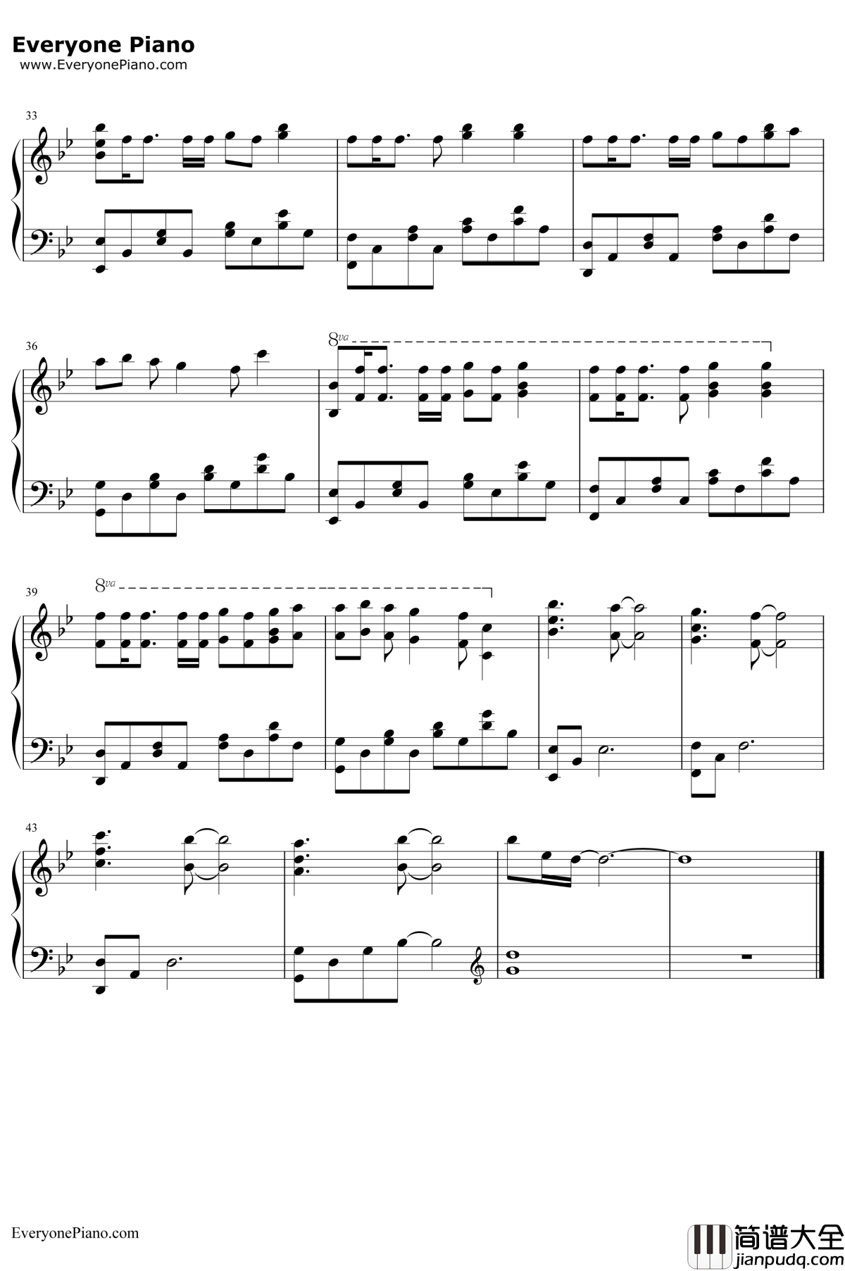 MasayumeChasing钢琴谱_BoA宝儿_妖精的尾巴OP15