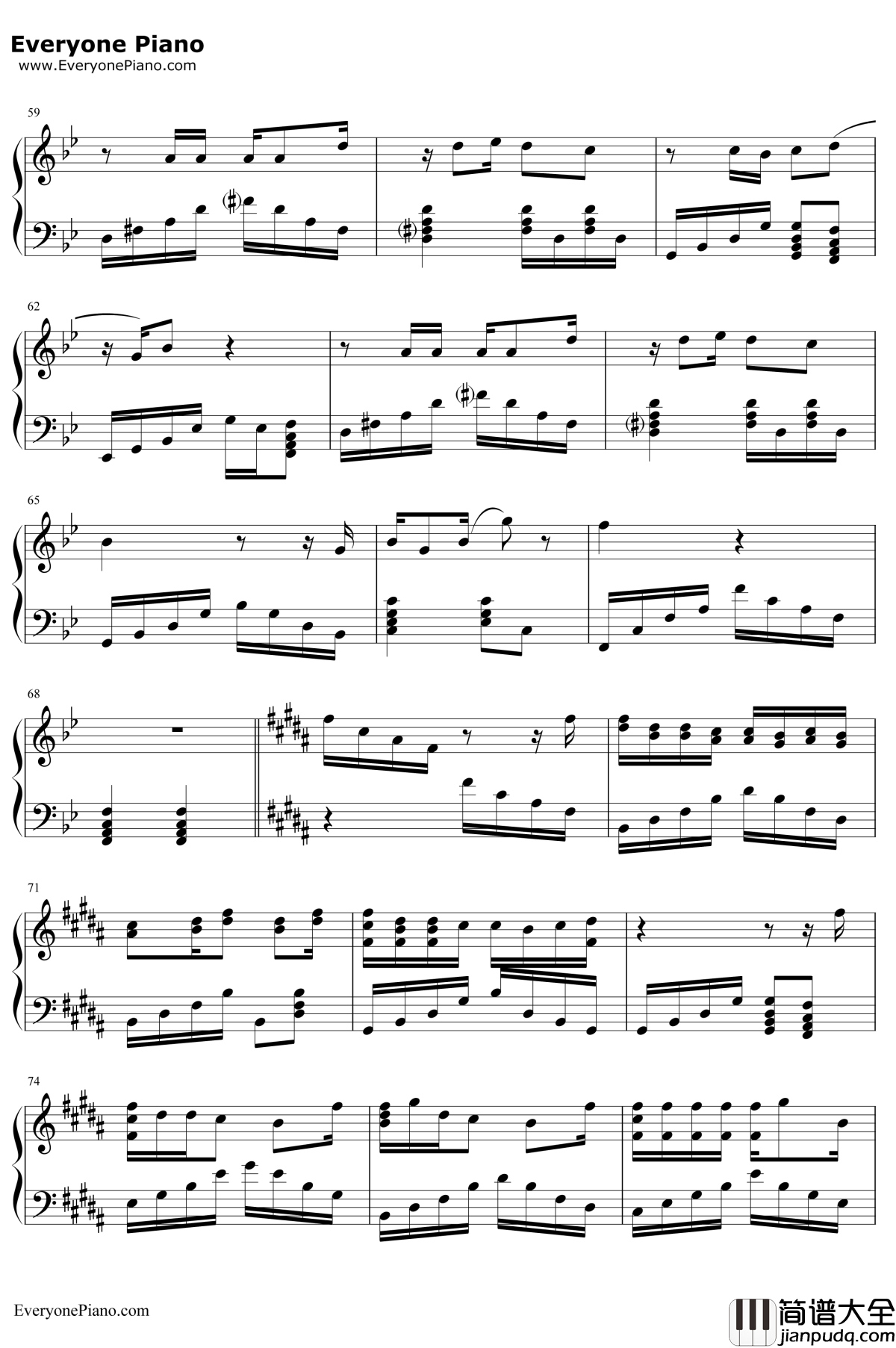 趁早钢琴谱_张宇_到后来才发现爱你是一种习惯