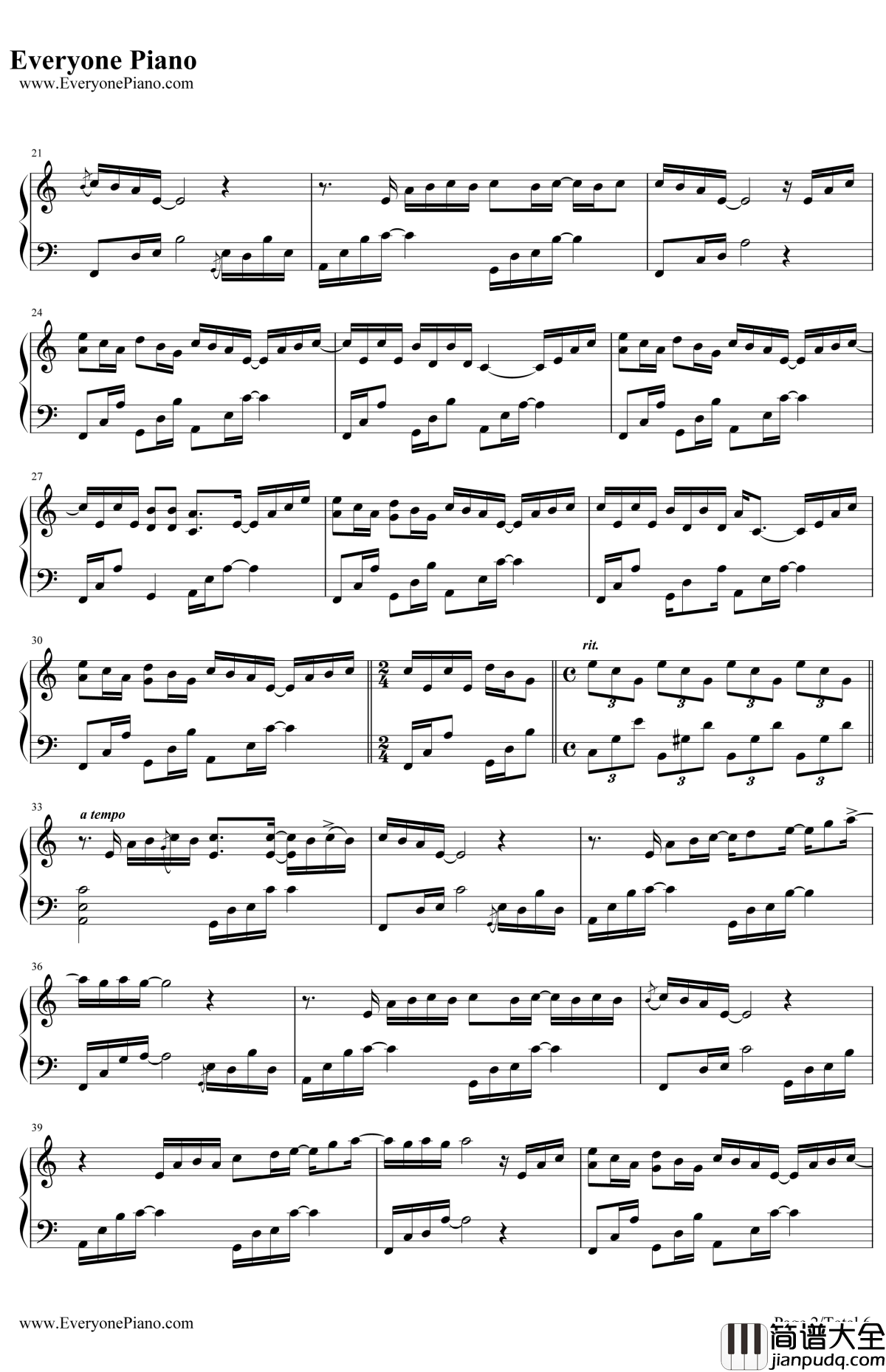 Longing__Love钢琴谱_GeorgeWinston乔治温斯顿