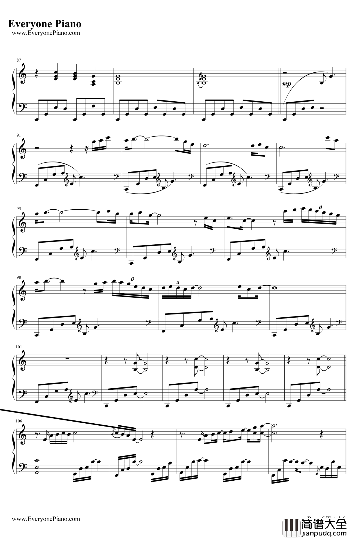 Longing__Love钢琴谱_GeorgeWinston乔治温斯顿