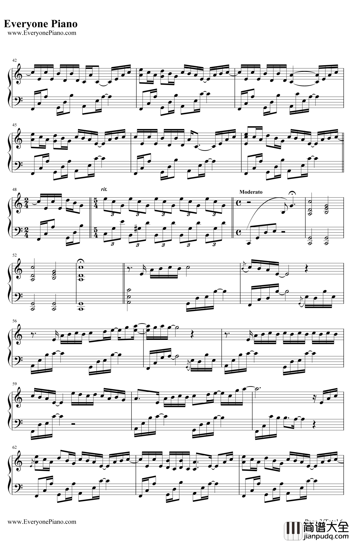 Longing__Love钢琴谱_GeorgeWinston乔治温斯顿