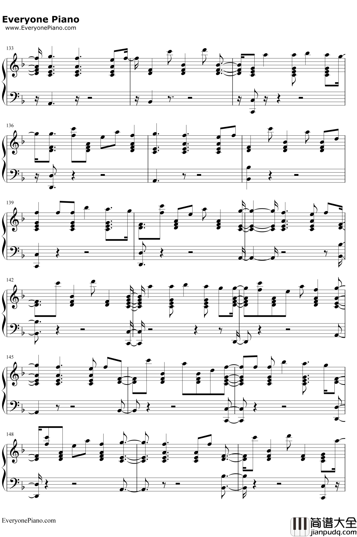 Lonely_Together钢琴谱_Avicii