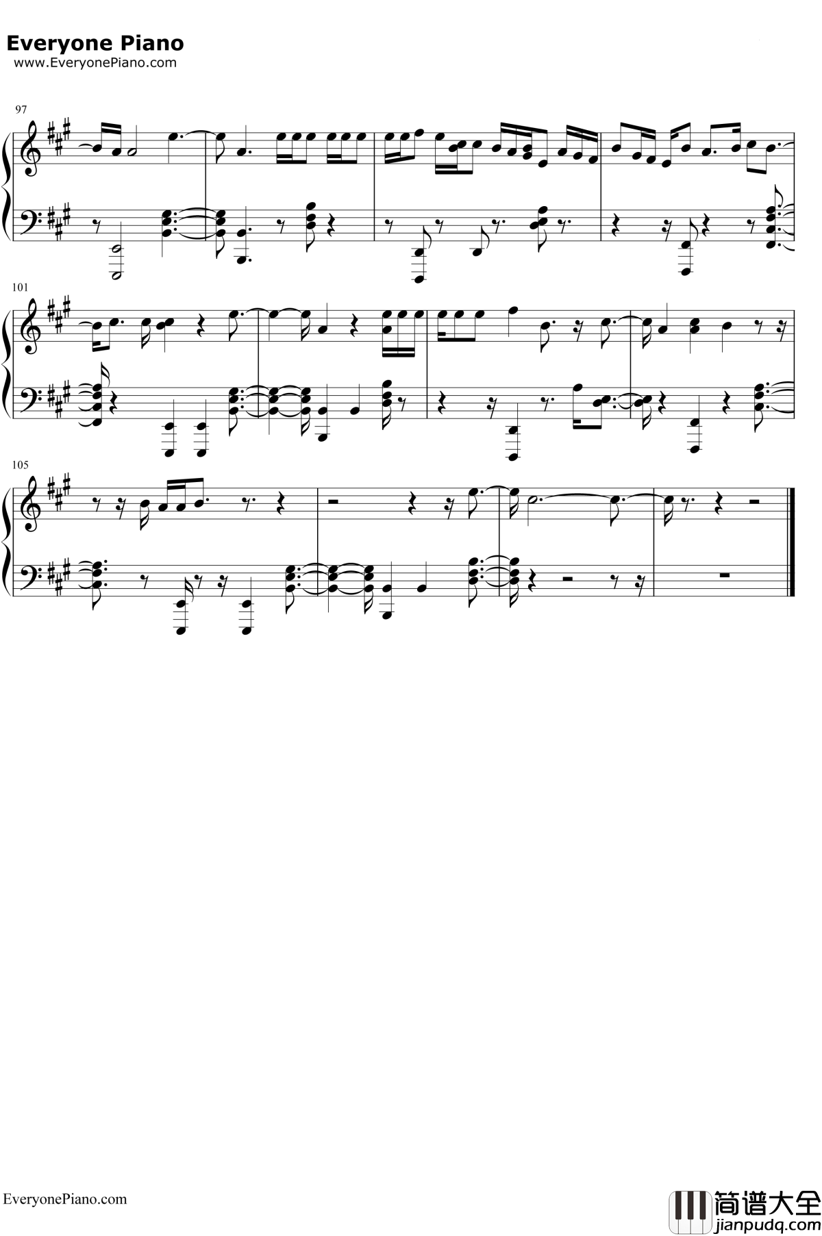 Now_Or_Never钢琴谱_Halsey