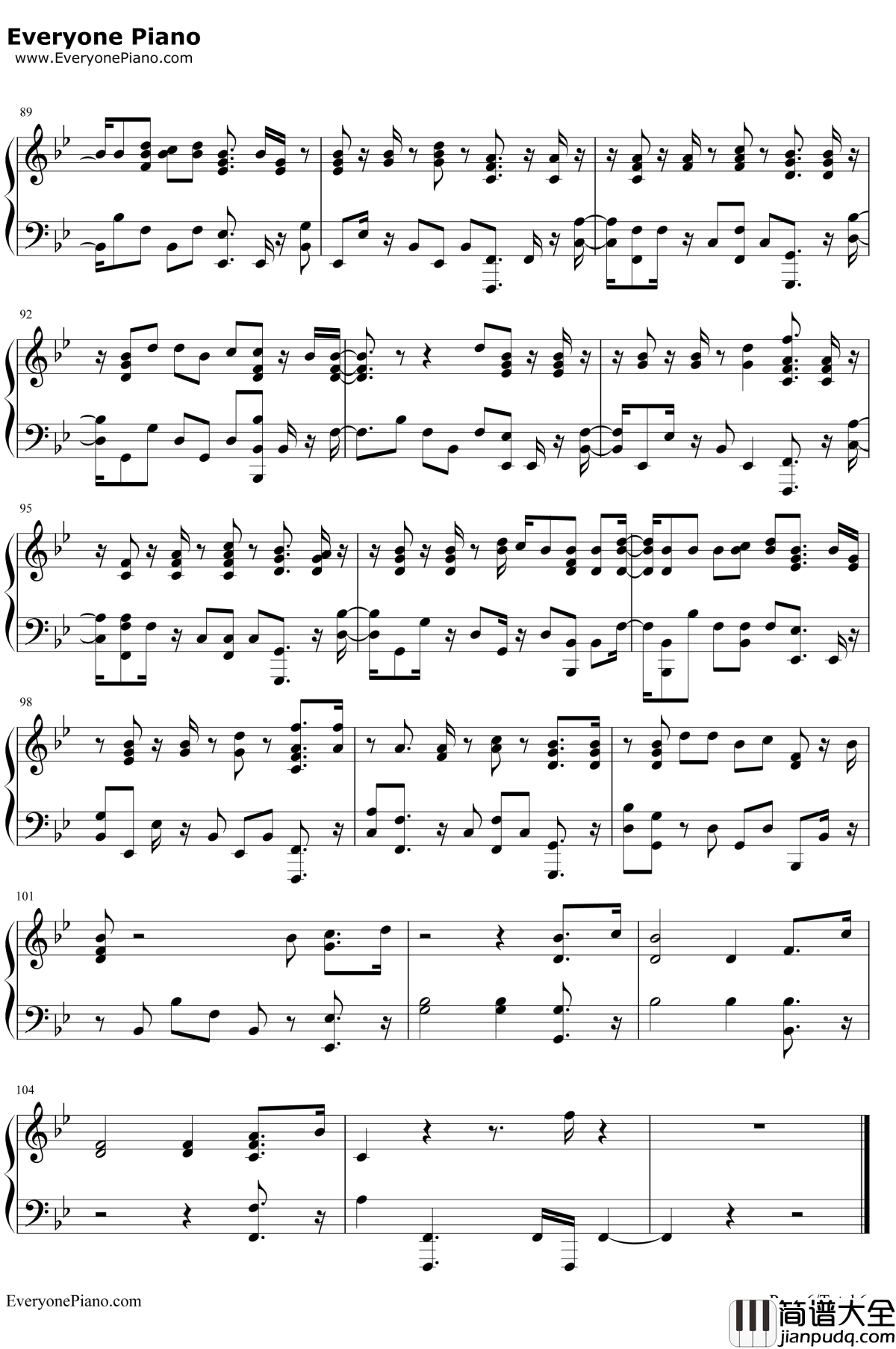 No_Promises钢琴谱_CheatCodes