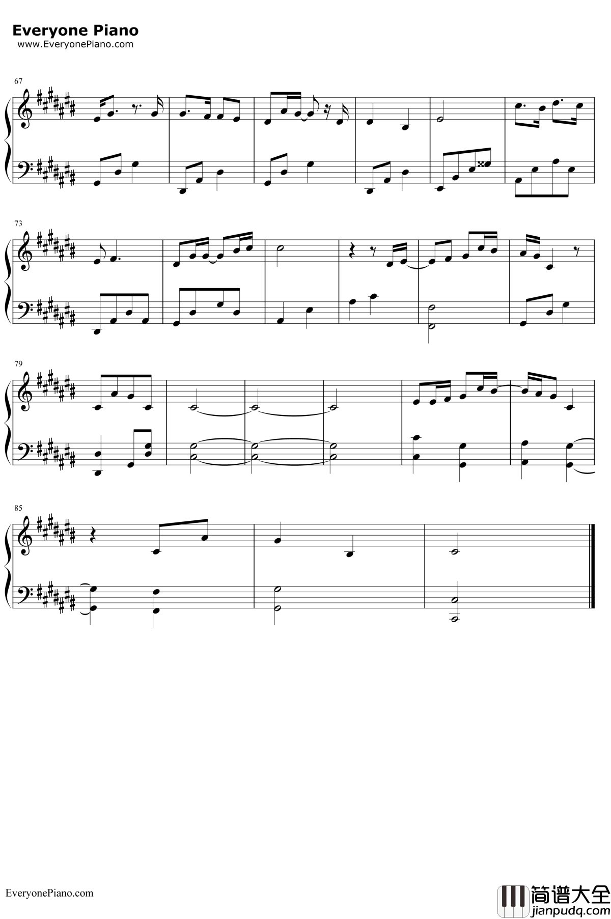 How_Does_A_Moment_Last_Forever钢琴谱_CélineDionLondonVoicesMichaelKosarin__美女与野兽_OST