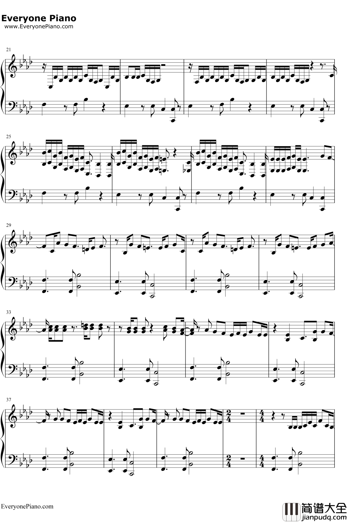 Back_to_You钢琴谱_LouisTomlinson