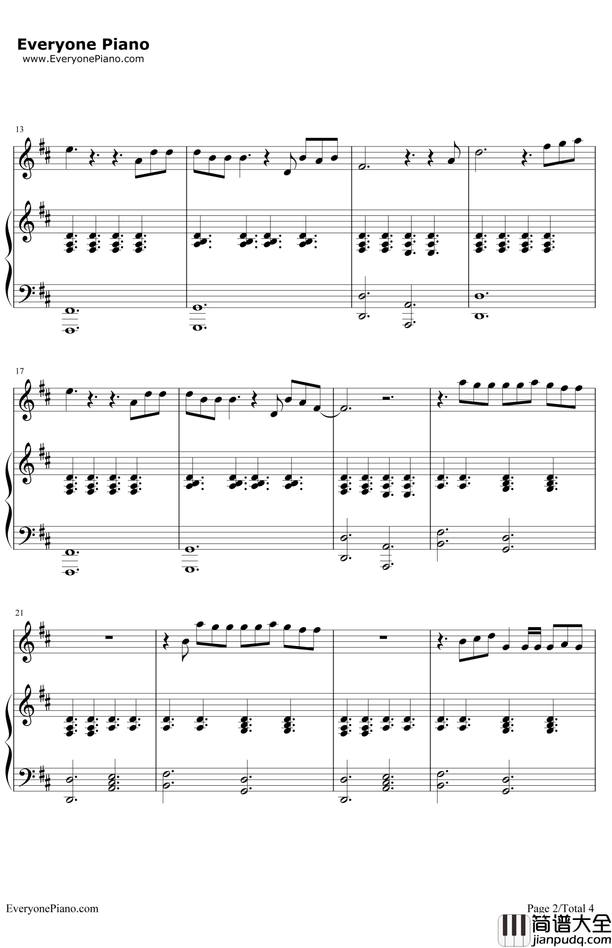 Say_Something完整版钢琴谱_AGreatBigWorldChristinaAguilera