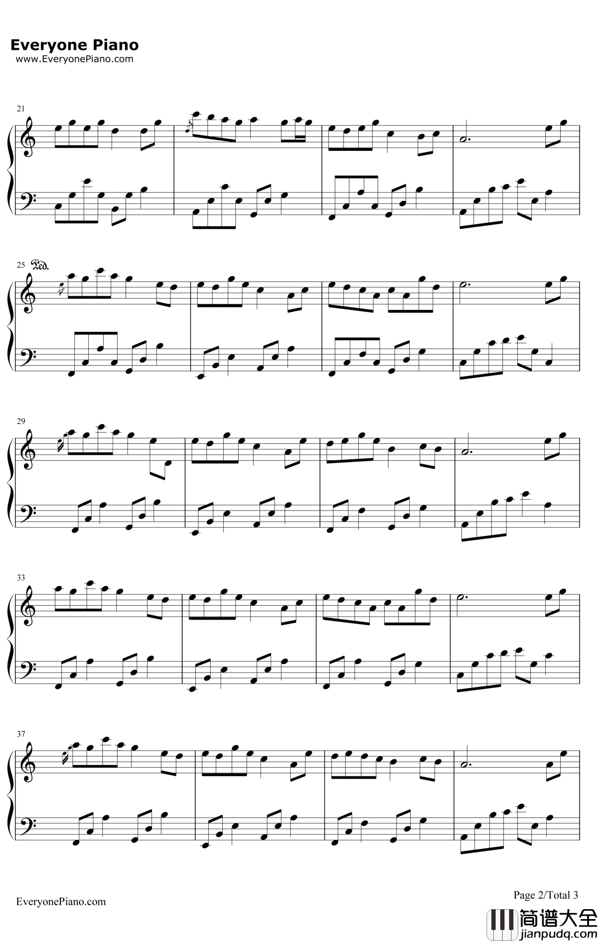 夜的钢琴曲8钢琴谱_石进_夜的钢琴曲8