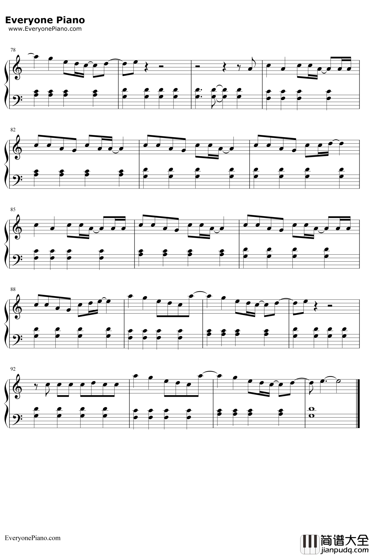 Season_Of_Love钢琴谱_98Degrees