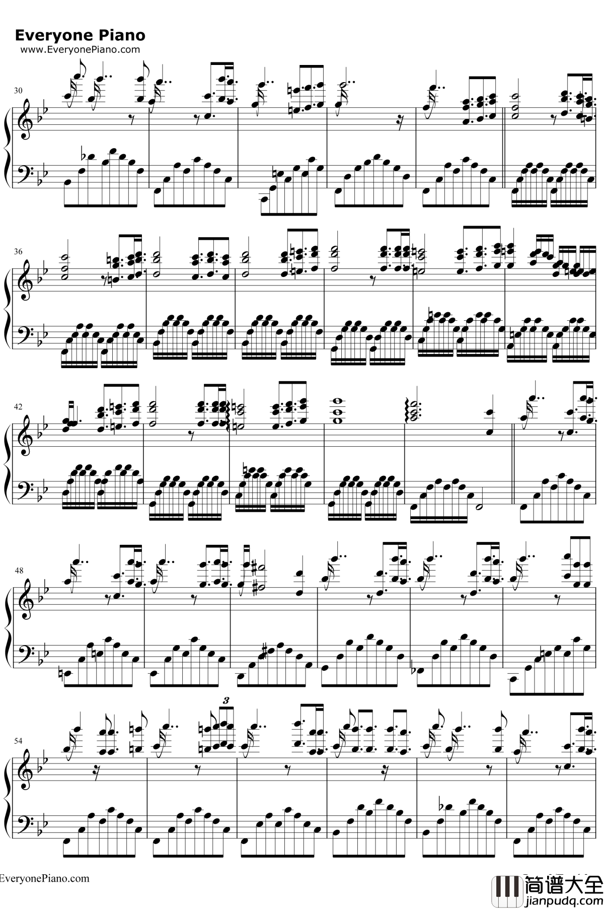 My_Way钢琴谱_理查德克莱德曼