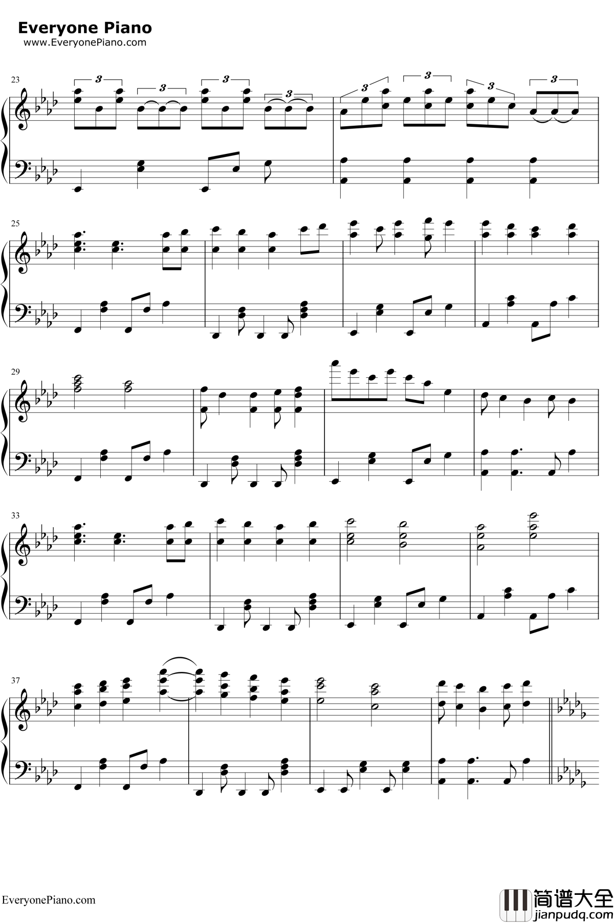 初音未来的消失钢琴谱_cosMo暴走P触手猴_初音ミクの消失_触手猴版本