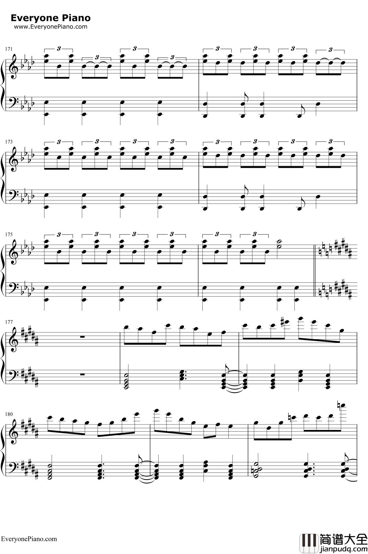 初音未来的消失钢琴谱_cosMo暴走P触手猴_初音ミクの消失_触手猴版本