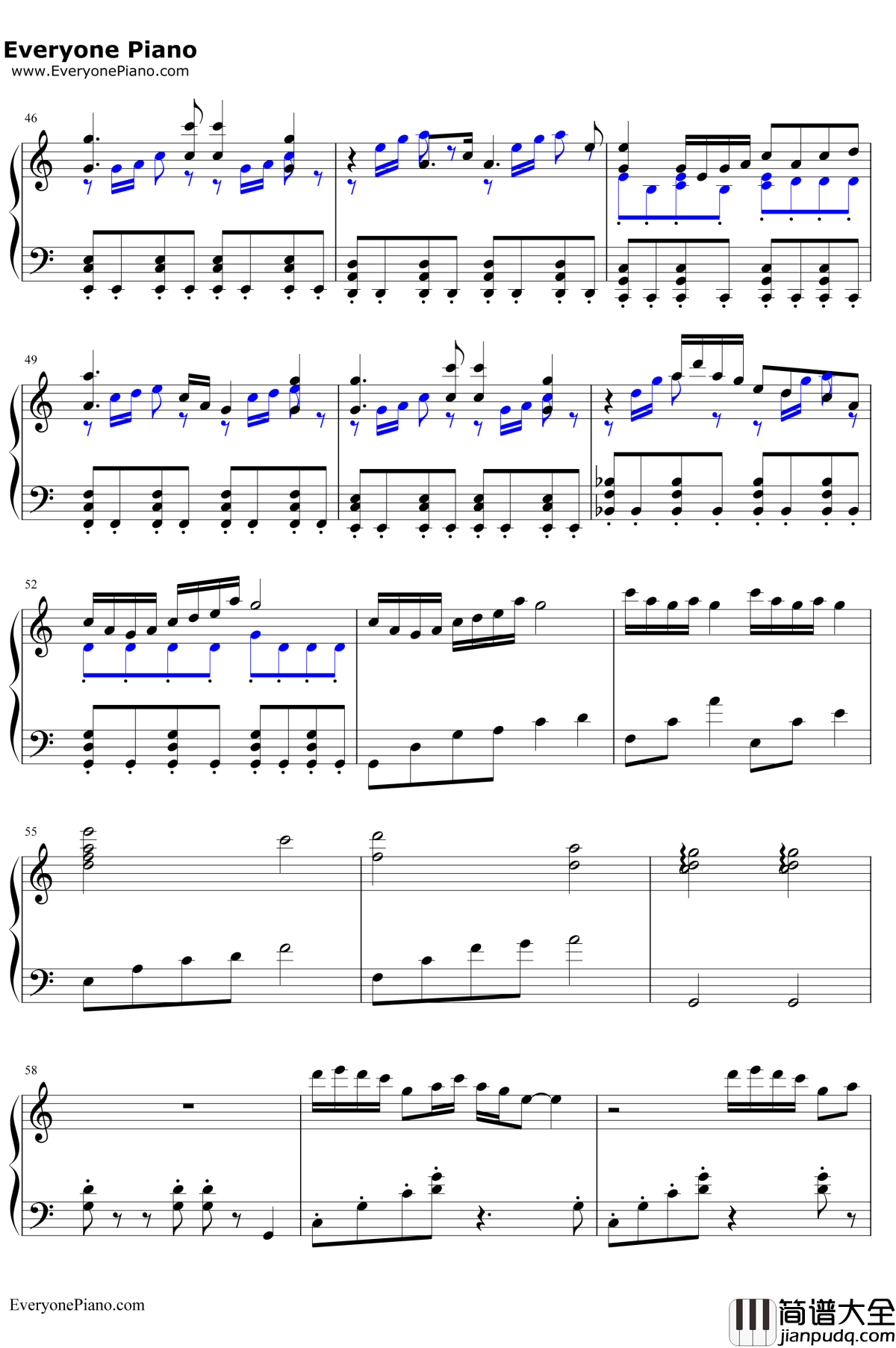 彩蝶舞夏钢琴谱_何真真_舌尖上的中国配乐