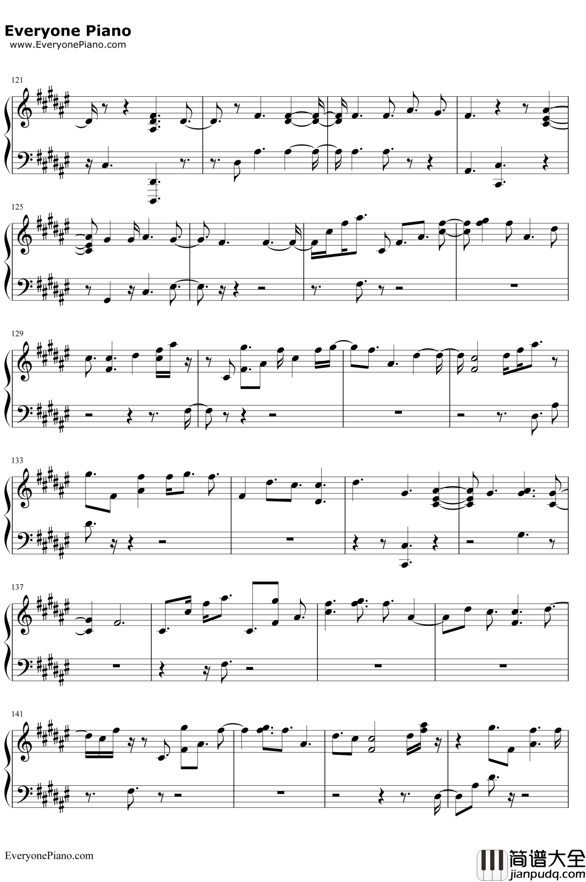 Young_Dumb_Broke钢琴谱_Khalid