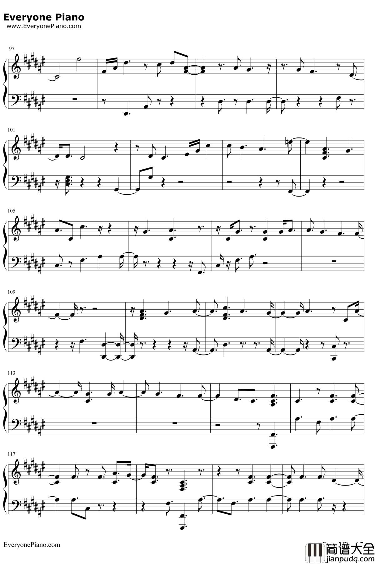 Young_Dumb_Broke钢琴谱_Khalid